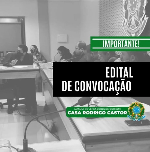 Câmara divulga edital de convocação para audiência pública para a LDO 2023