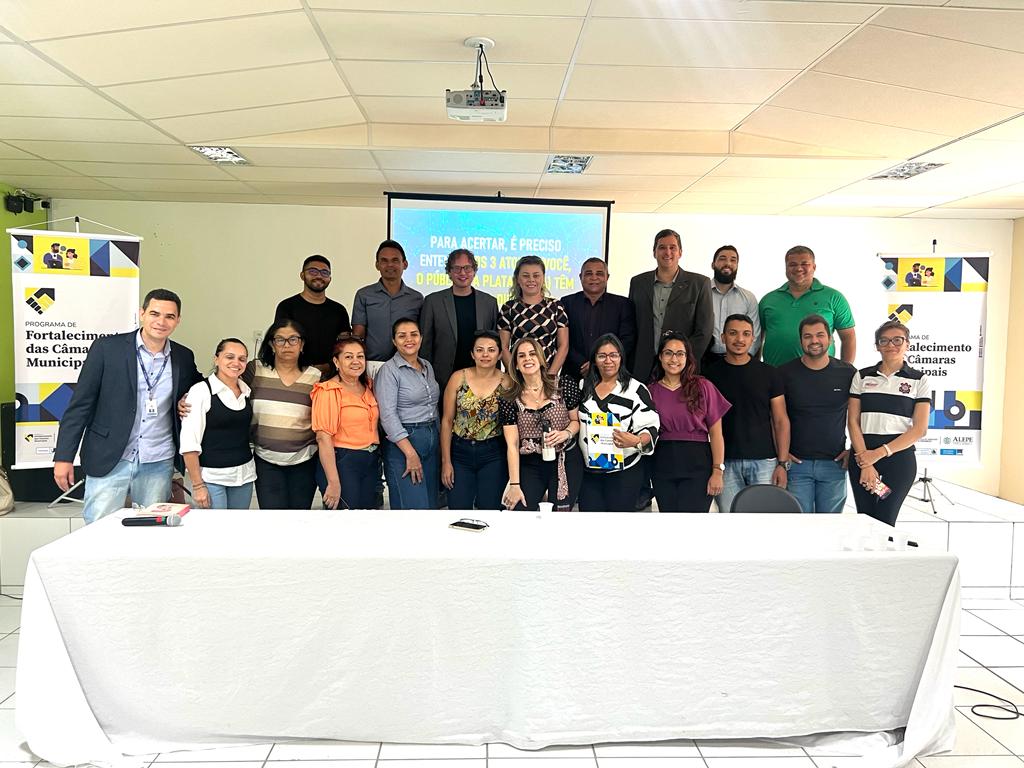 Vereadores e funcionários participaram de capacitação do Programa de Fortalecimento das Câmaras Municipais